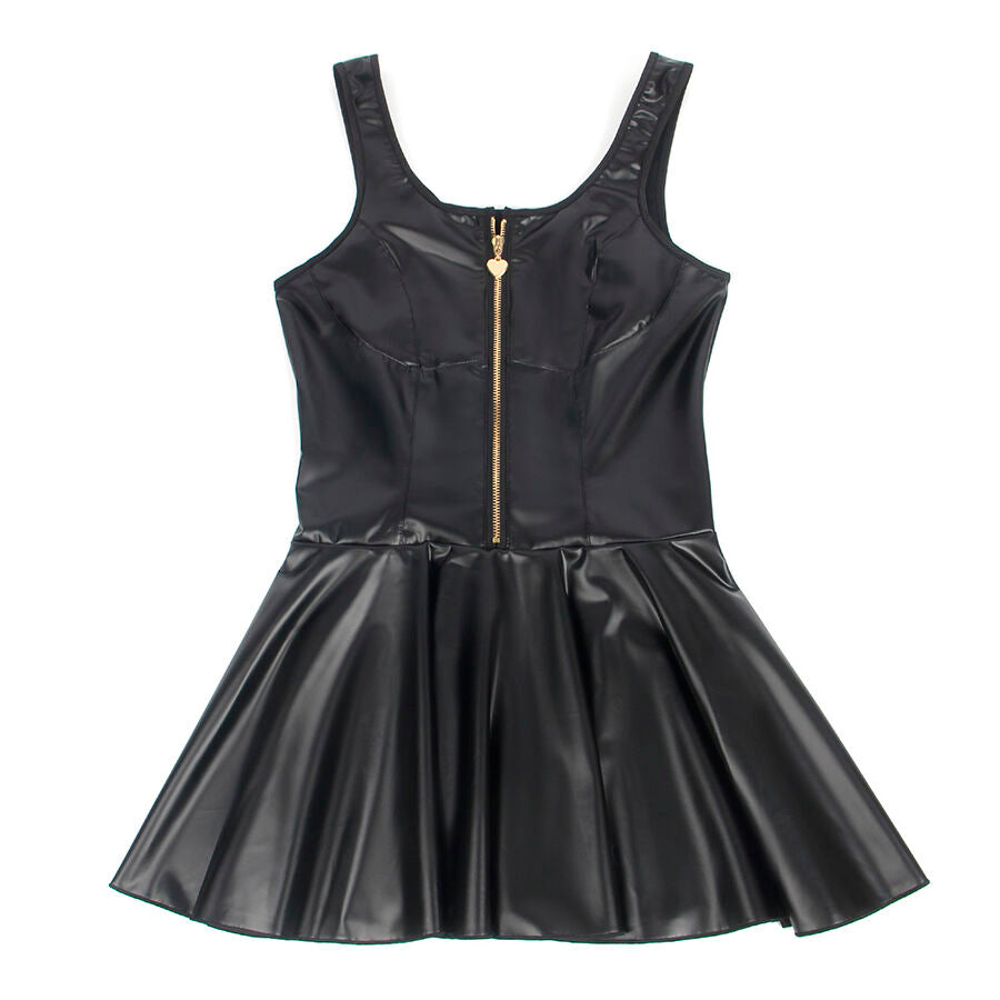 Vestido Cuero Negro con Cierre Corazón - Subblime 957667