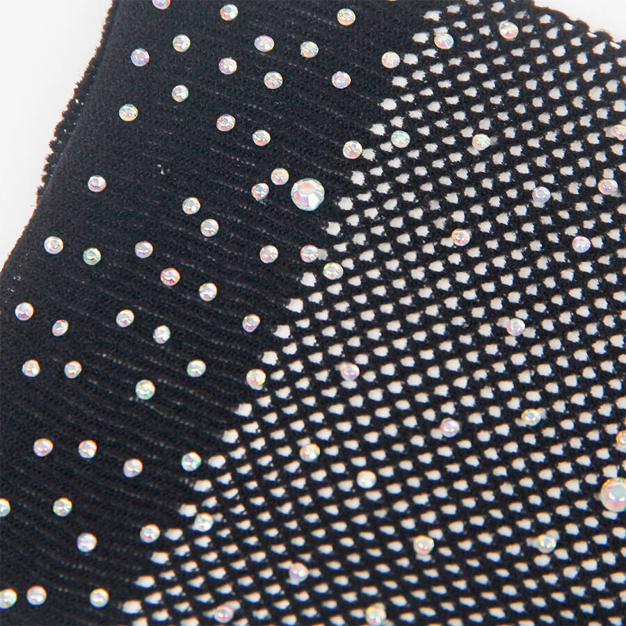 Guantes Transparentes con Brillo Negro S/M - Subblime Shine