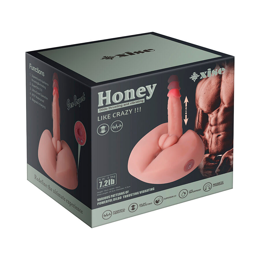 XISE Honey Realistic Dildo Masturbator con Vibración 25 cm