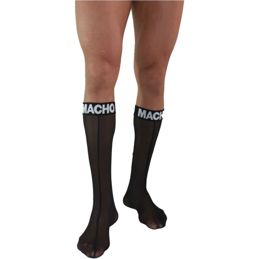 Calcetines Finos Macho One Size Negro