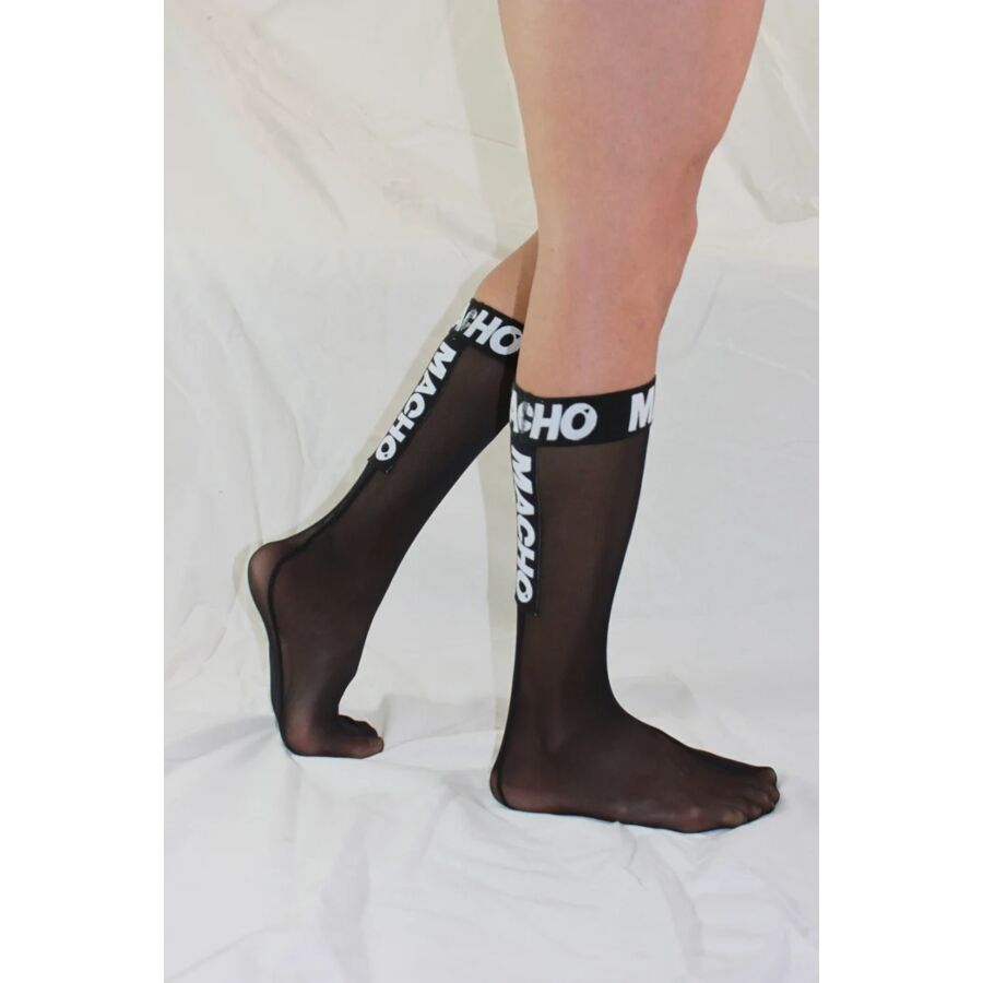 Calcetines Finos Macho One Size Negro