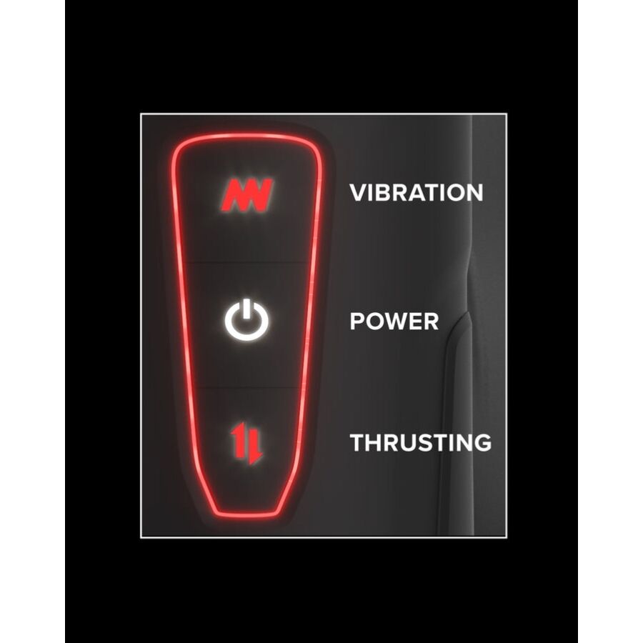 PDX Elite Milk Me Hotter - Masturbador Automático con Vibración, Golpes y Efecto Calor