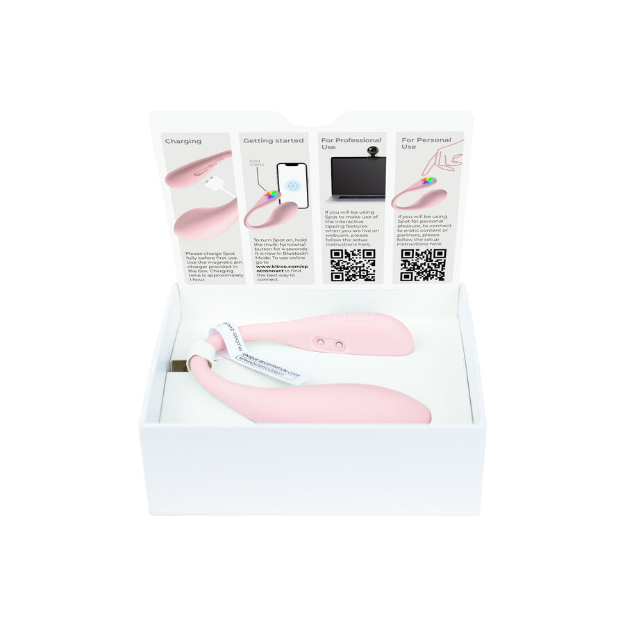 Kiiroo Spot Kiss Me Vibrador en U Rosa