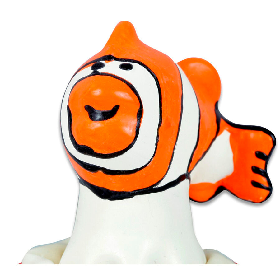 Condón Novelty Handpainted Fish Orange - Pieza Decorativa Única de Condomerie