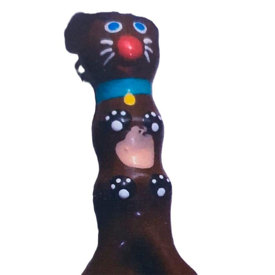 Condomerie Handpainted Novelty Condoms Brown Dachshund XL - Diseño Artesanal