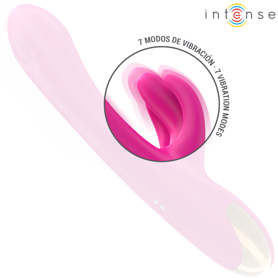 Intense Britney Multifunction Rabbit Vibrator 23 cm Rosa
