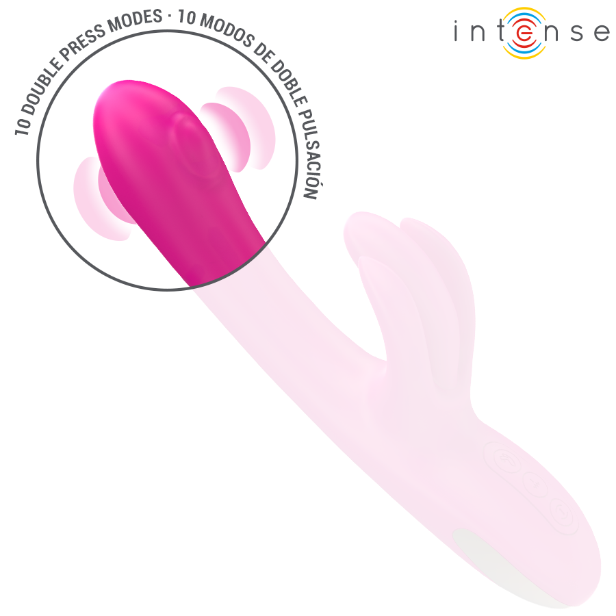 Intense Britney Multifunction Rabbit Vibrator 23 cm Rosa