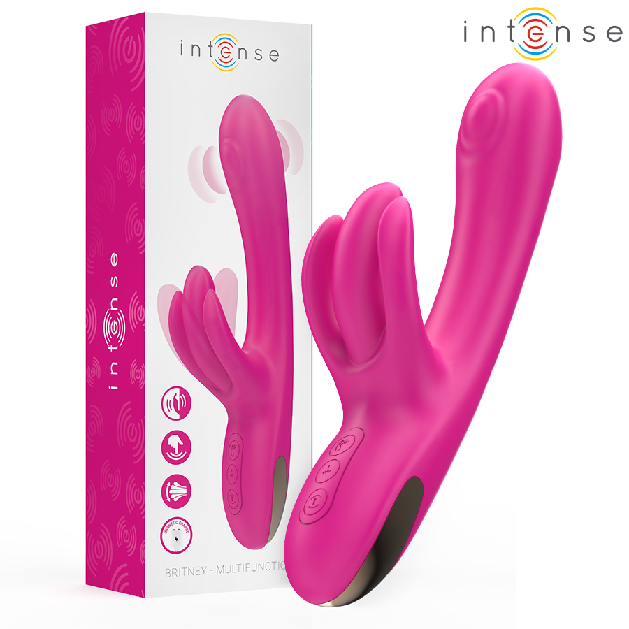 Intense Britney Multifunction Rabbit Vibrator 23 cm Rosa