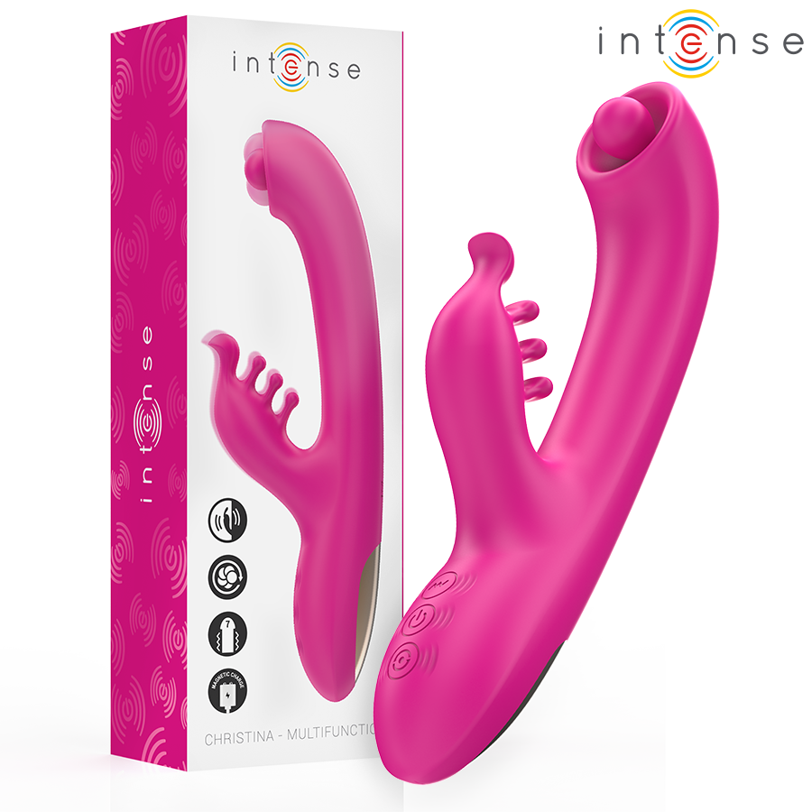Intense Christina Vibrador Multifunción 22,5 cm Rosa