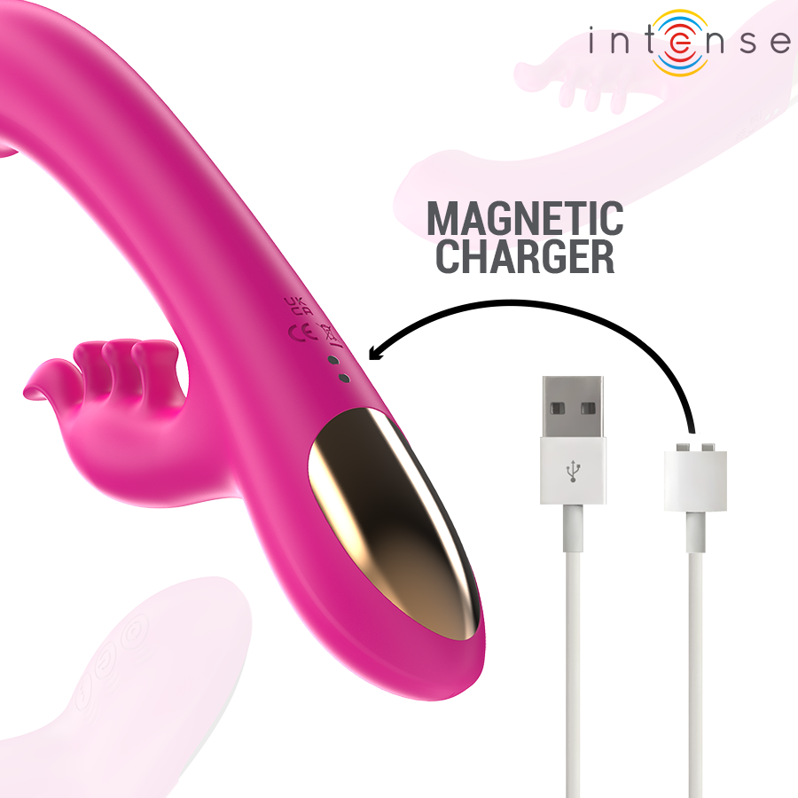 Intense Christina Vibrador Multifunción 22,5 cm Rosa