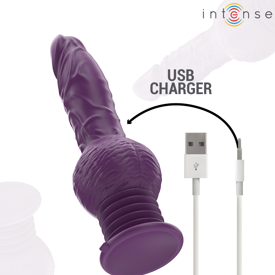 Intense Tatum Vibrador Multifunción 24 cm Púrpura