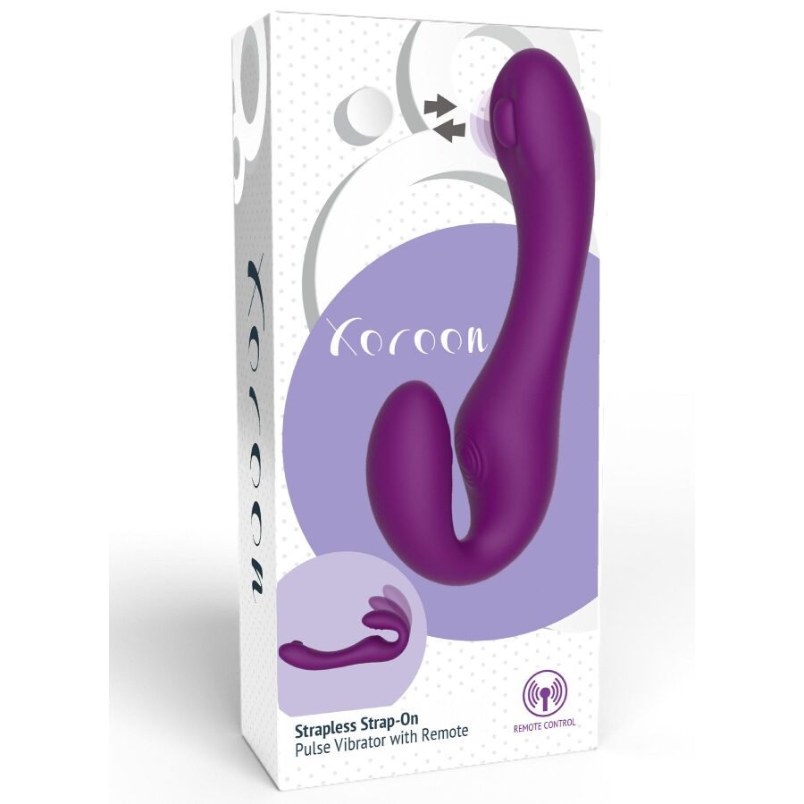 Xocoon 2 en 1 Vibrador sin Tirantes con Control Remoto Morado