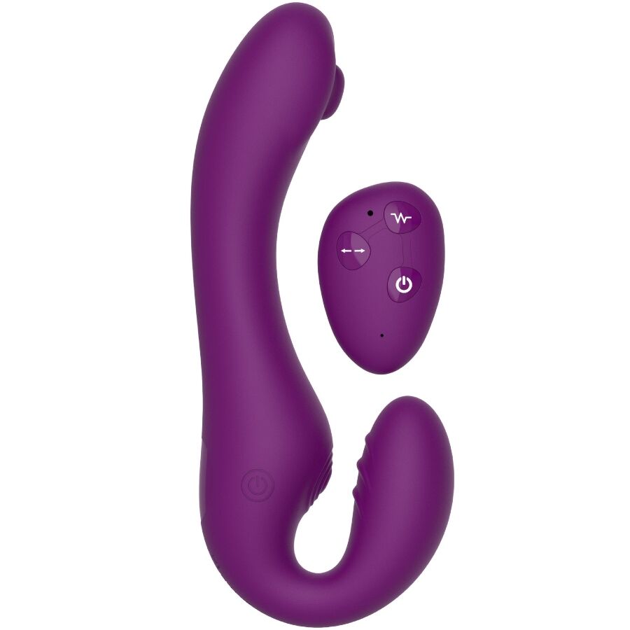 Xocoon 2 en 1 Vibrador sin Tirantes con Control Remoto Morado