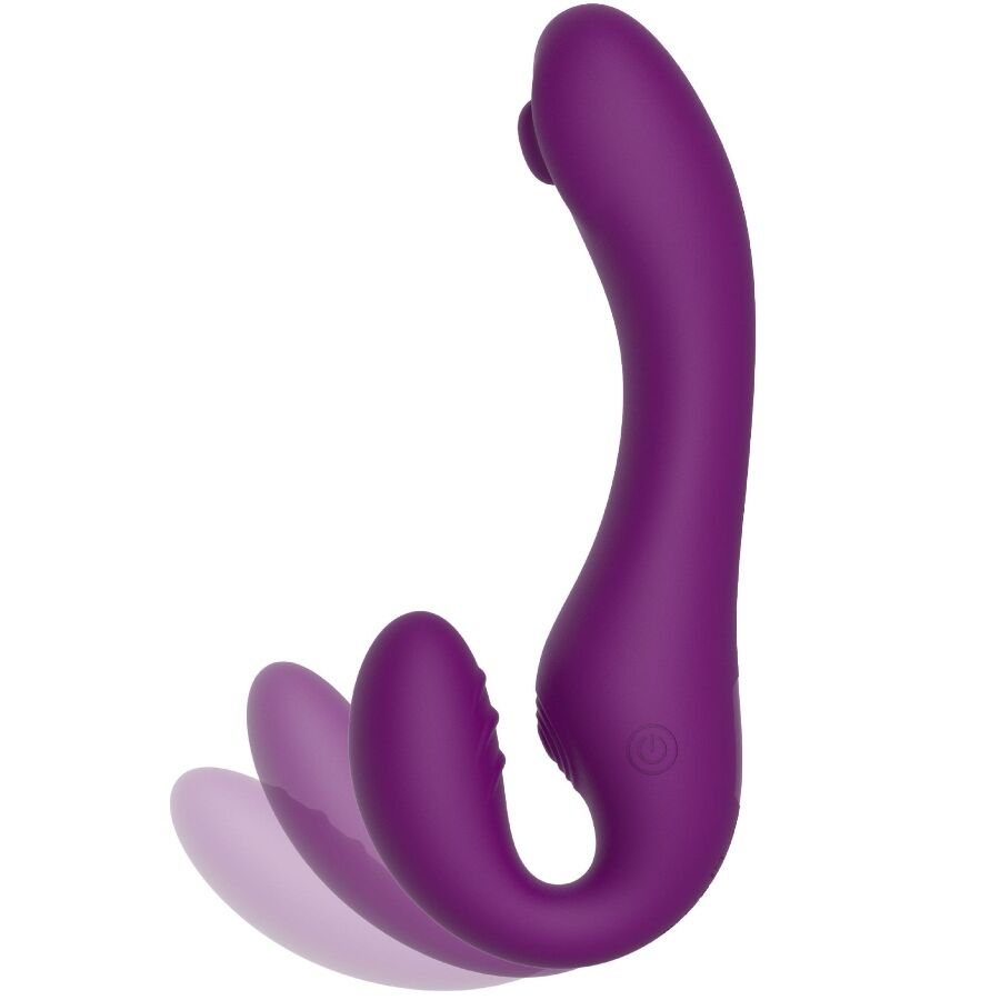 Xocoon 2 en 1 Vibrador sin Tirantes con Control Remoto Morado