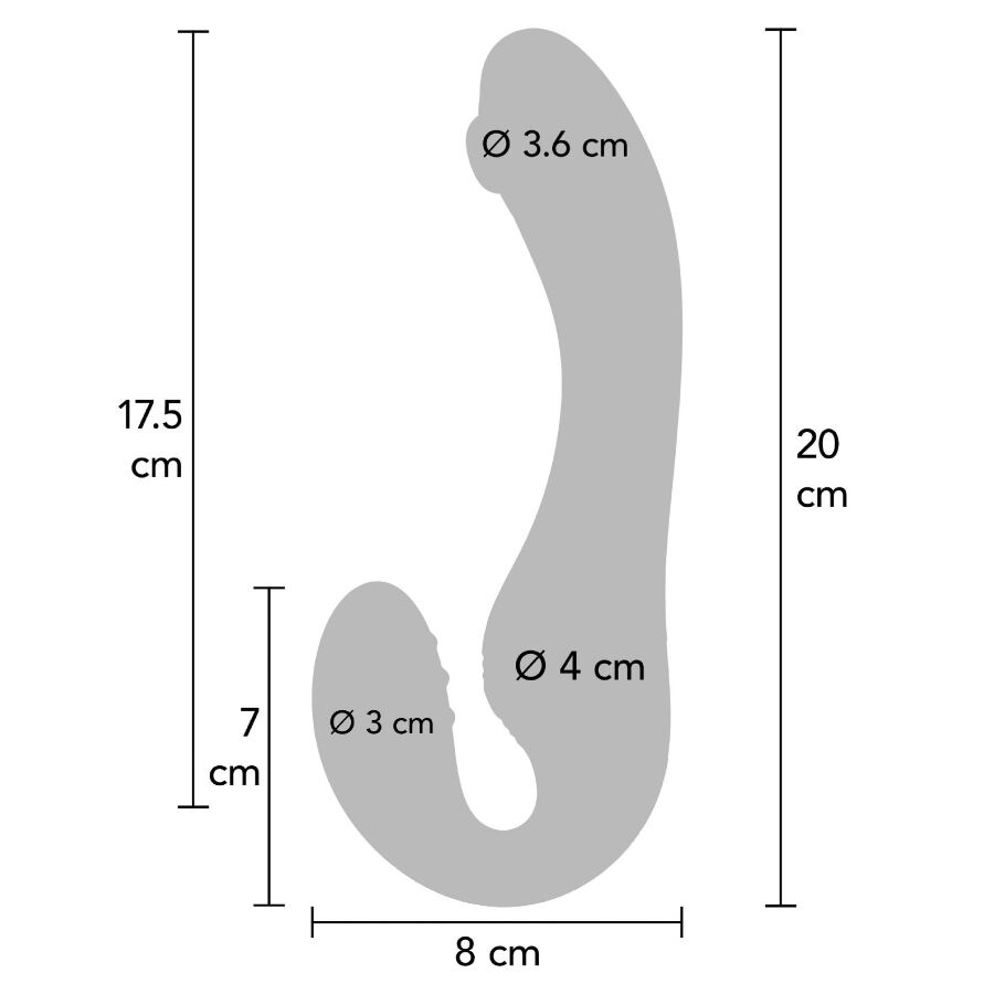 Xocoon 2 en 1 Vibrador sin Tirantes con Control Remoto Morado