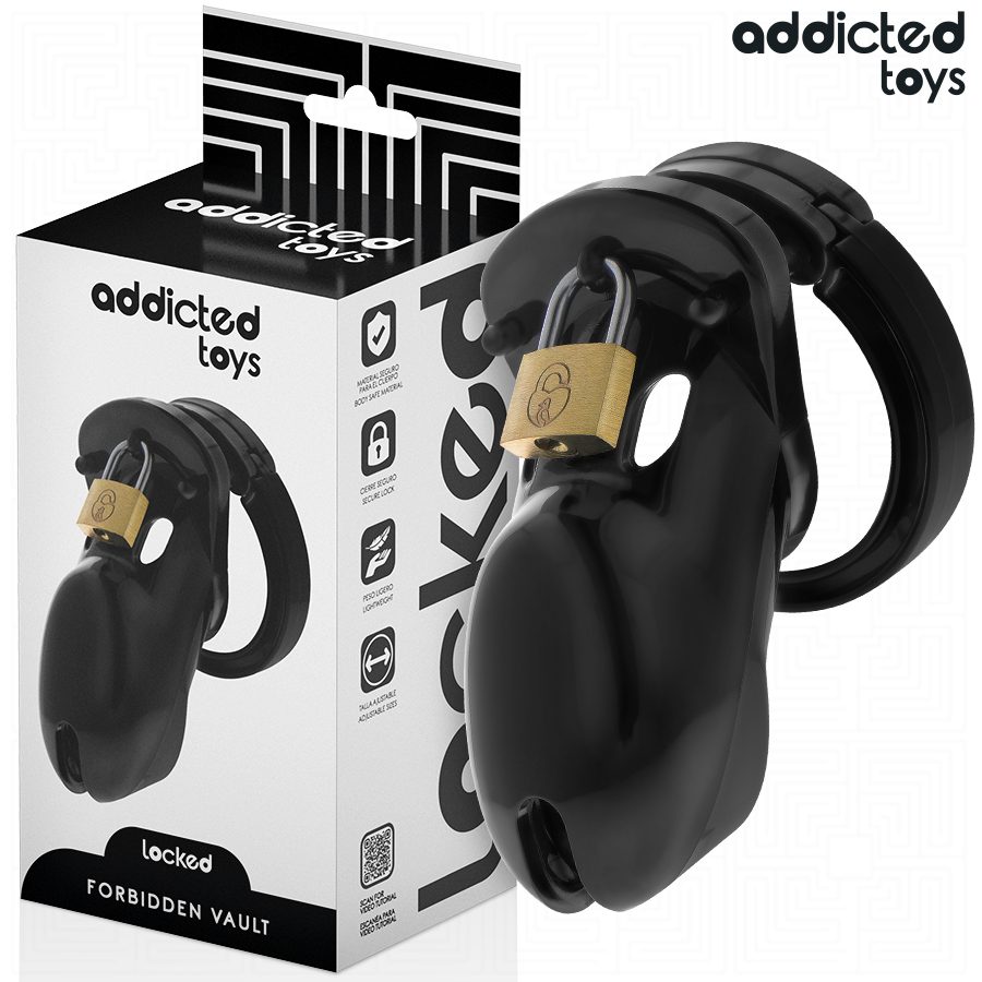 Addicted Toys Locked Forbidden Vault - Jaula de Castidad 10 cm