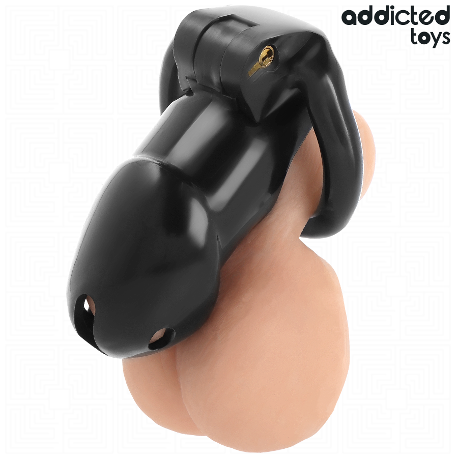 Jaula de Castidad Mindnight Cell Talla L - Acero Inoxidable y Plástico Seguro