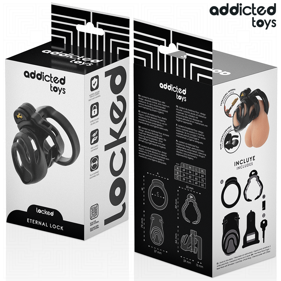 Addicted Toys Locked Eternal Lock - Jaula para Pene 9 cm