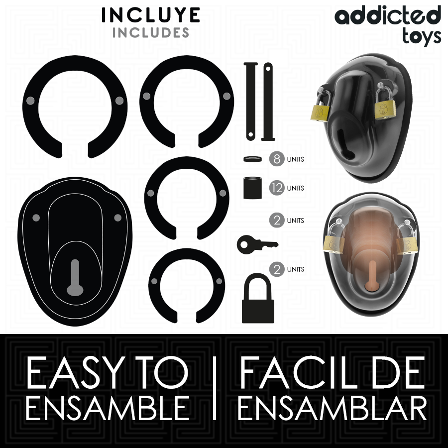 Addicted Toys Locked - Jaula de Castidad sin Llave 11.5 cm
