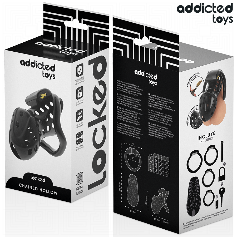 Addicted Toys Locked - Jaula para Pene con Cadena 10.5 cm