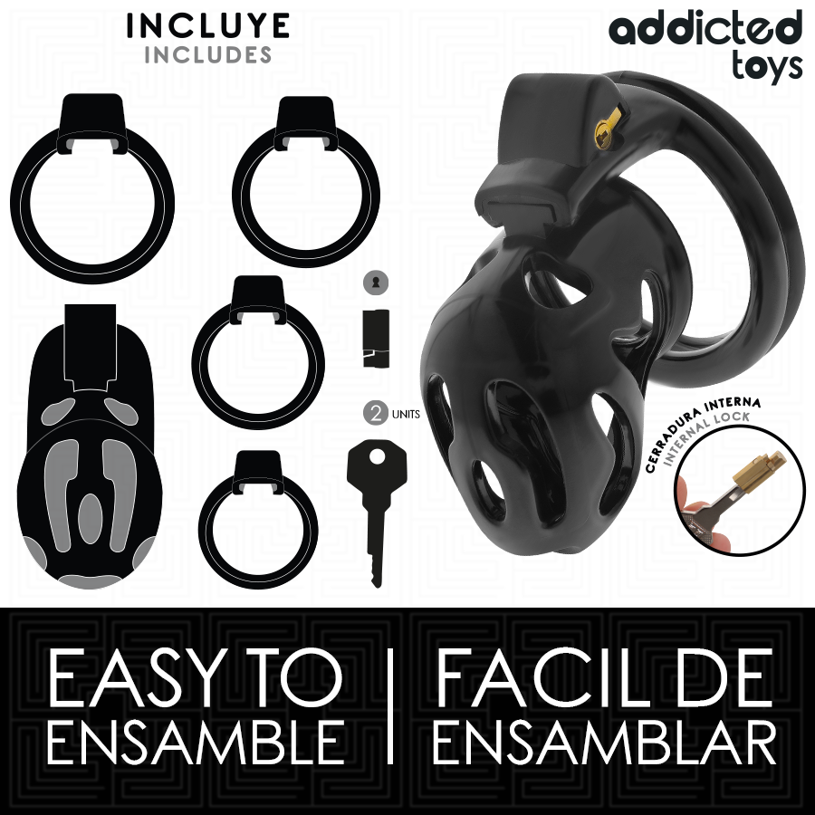 Addicted Toys Locked Sealed Crypt - Jaula para Pene 8 cm