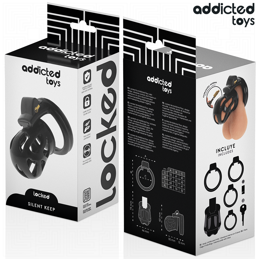 Jaula de Castidad Silent Keep 7.5 cm - Addicted Toys Locked