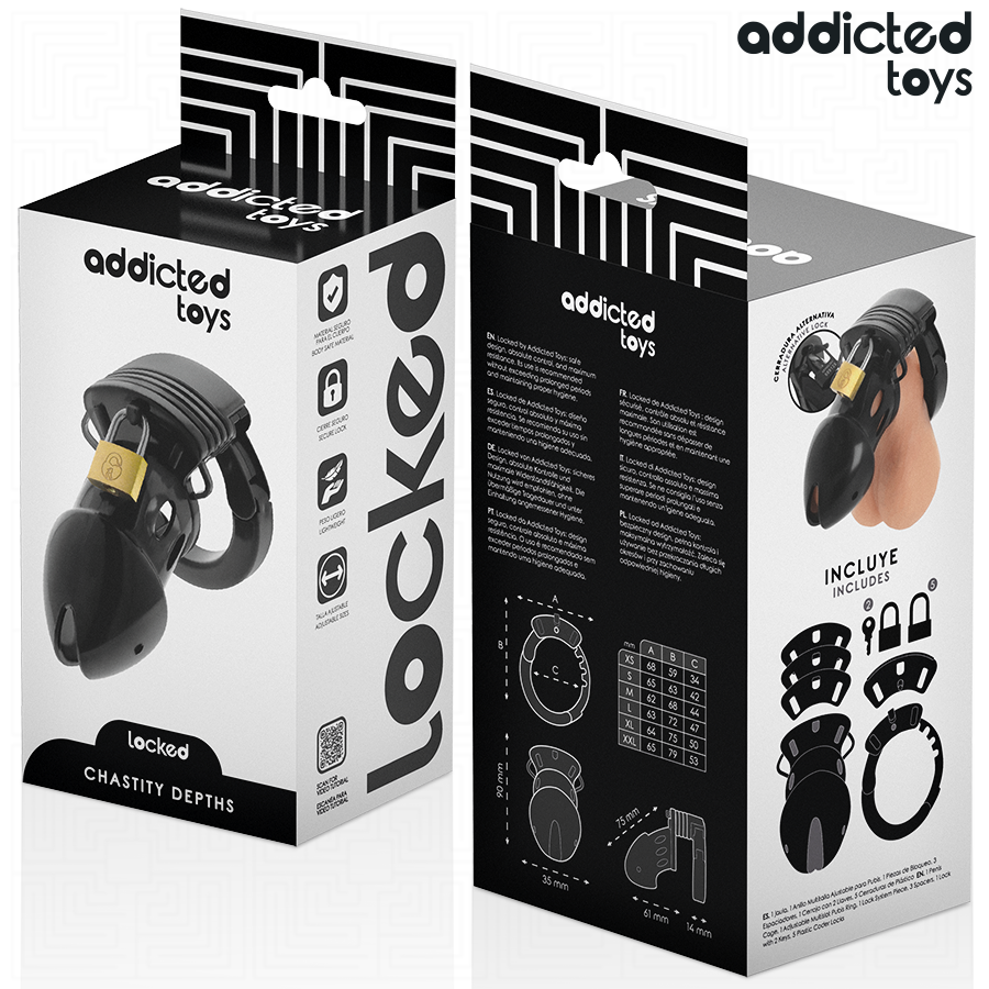 Addicted Toys Locked - Jaula de Castidad Ajustable 7.5 cm
