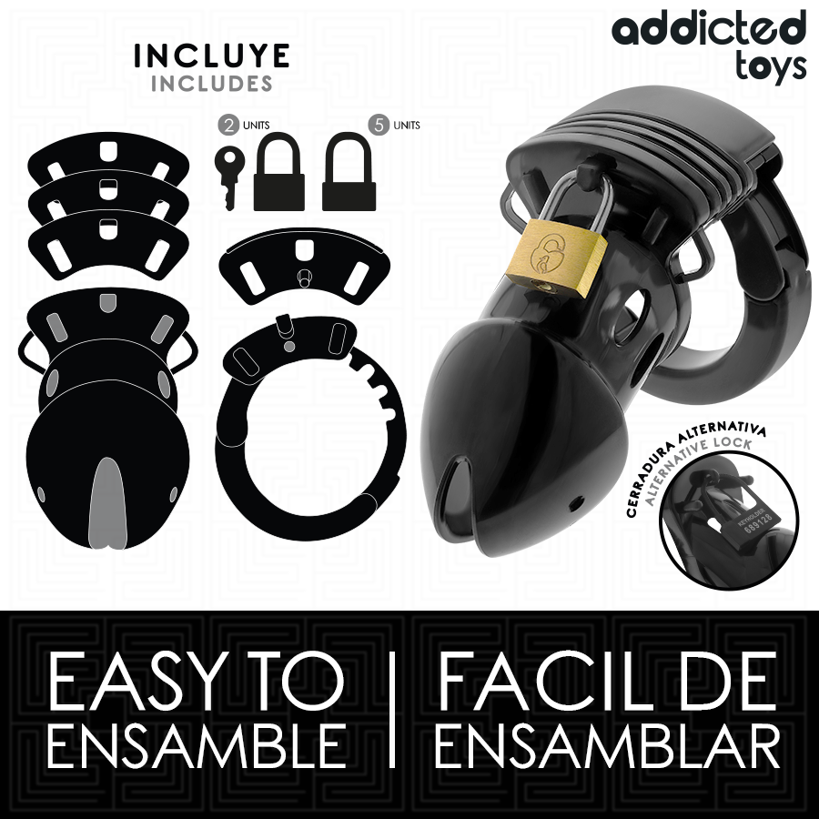 Addicted Toys Locked - Jaula de Castidad Ajustable 7.5 cm