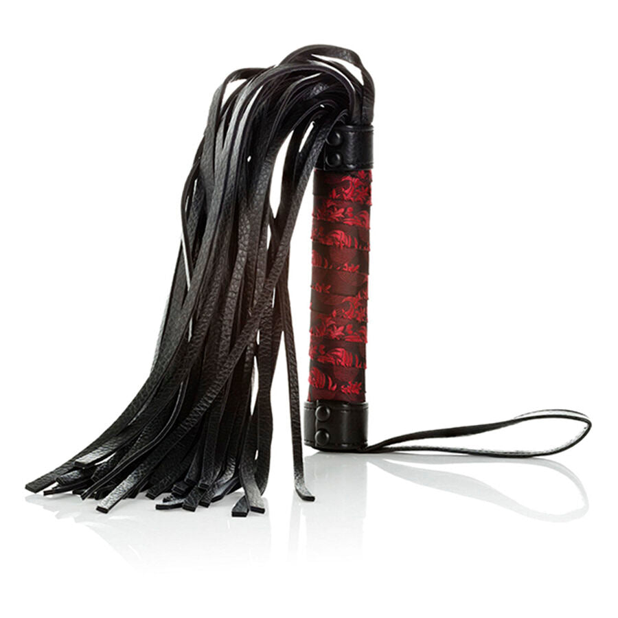 Scandal Whip - Flogger BDSM con Borlas Suaves y Mango de Tela