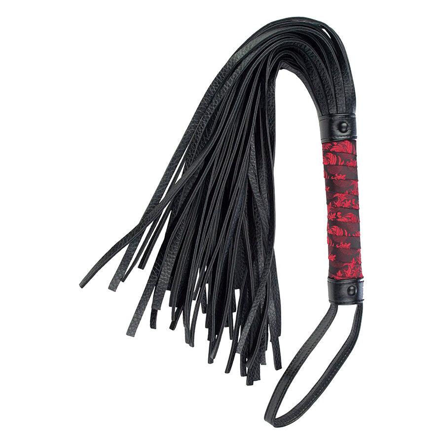 CalExotics Scandal Black Whip - Flogger Negro para Bondage