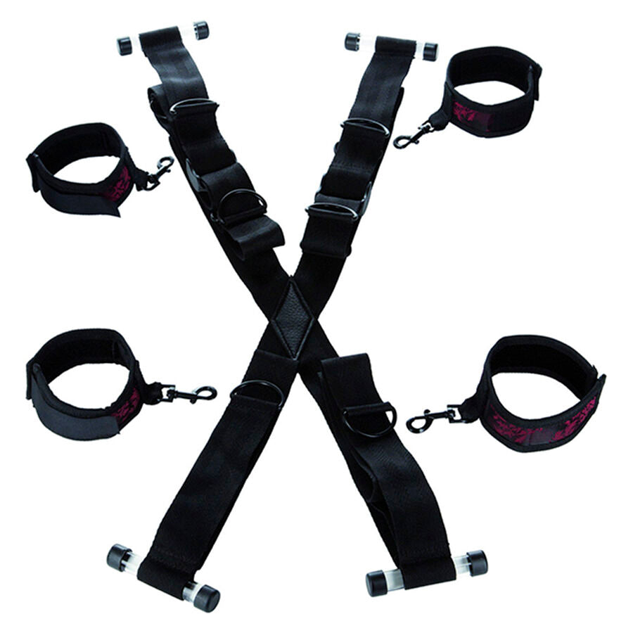 CalExotics Scandal Cross-Shaped Door Handcuffs - Esposas de Bondage