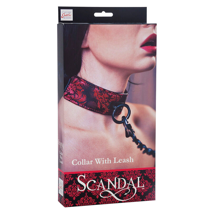 Scandal Necklace - Collar de Cuero Sintético con Correa Desmontable