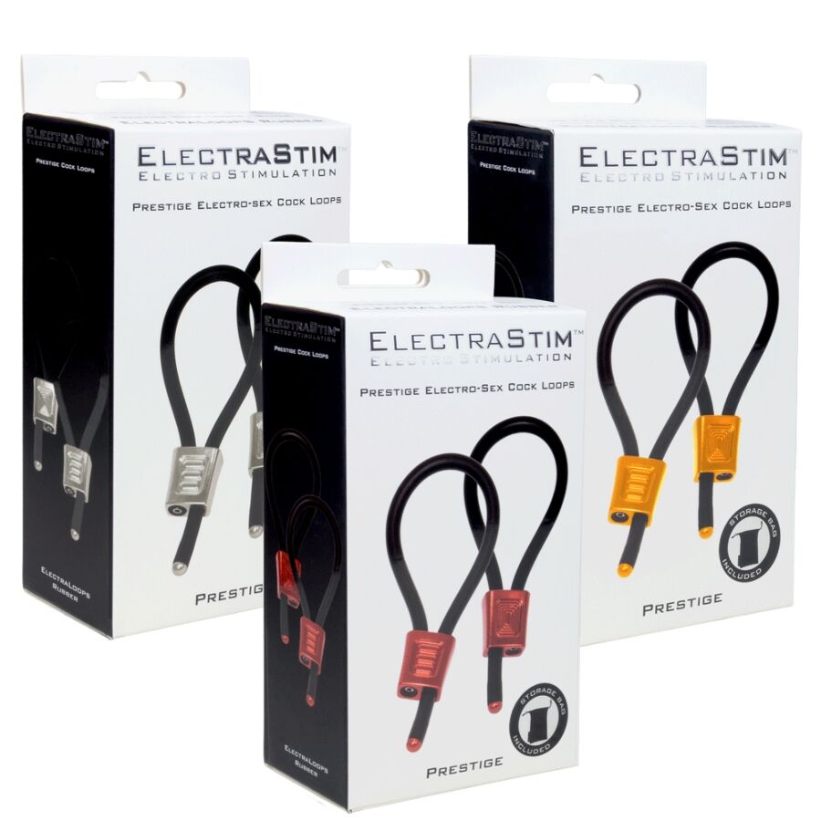 ElectraStim Prestige ElectraLoops Anillos Ajustables Rojo - Estimulación Eléctrica