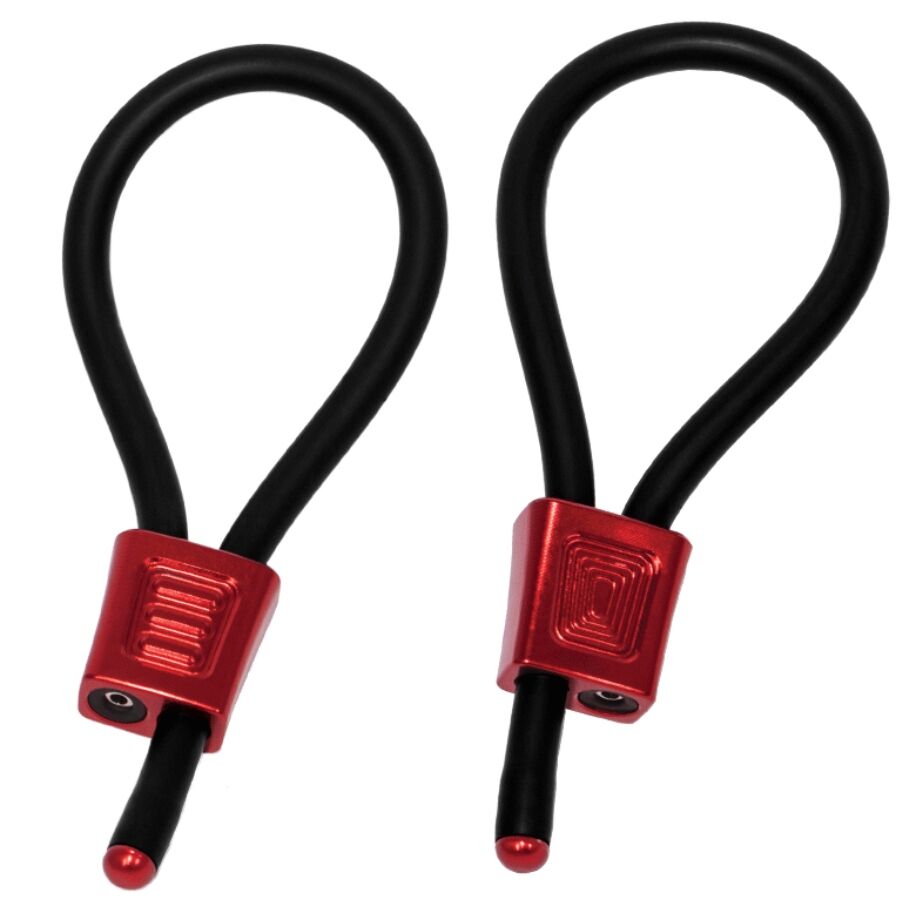 ElectraStim Prestige ElectraLoops Anillos Ajustables Rojo - Estimulación Eléctrica