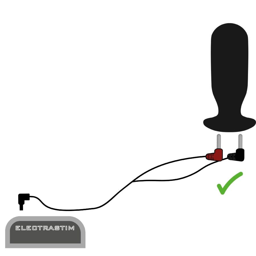 ElectraStim Cable Estimulador 90 Grados - Conector Acodado 1.2m