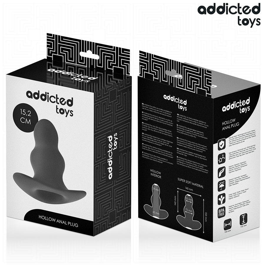 Plug Anal Hueco Silicona XXL 15,2 cm - Addicted Toys