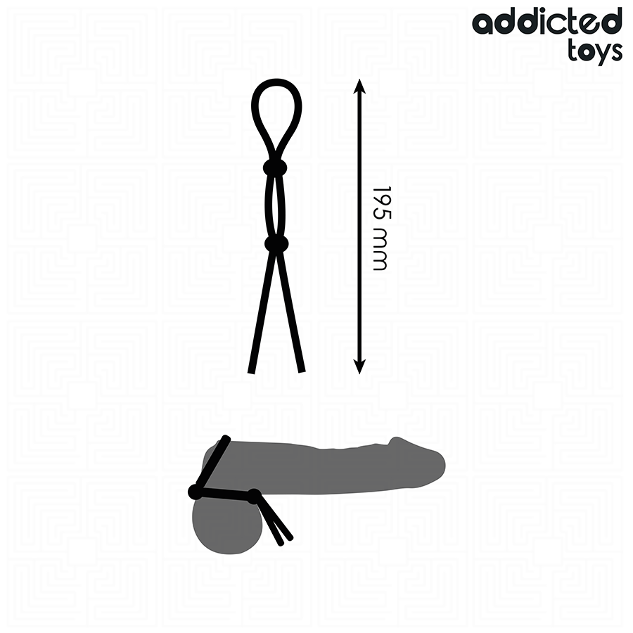 Silicone Rope Double Loop Penis - Addicted Toys