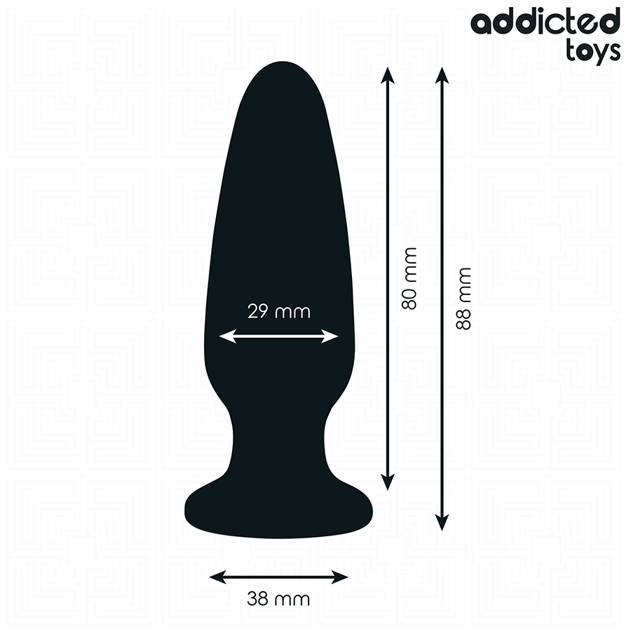 Addicted Toys - Plug Anal de Silicona con Joya Talla S