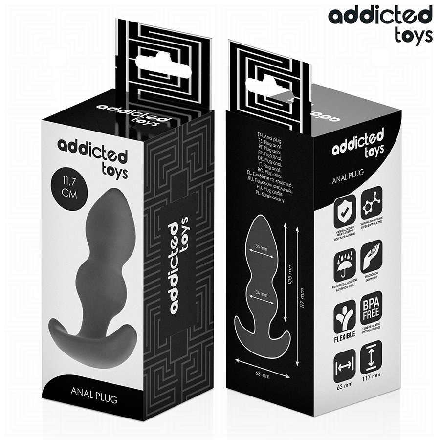 Addicted Toys Anal Plug Silicone Talla L - 11,7 cm