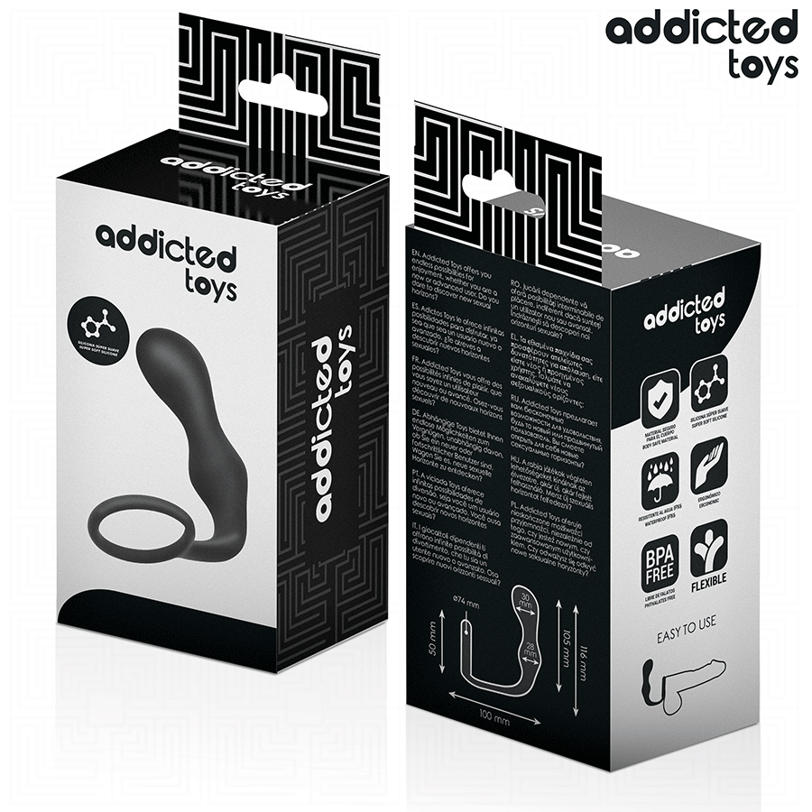 Addicted Toys Anal Plug with Ring Silicone Model 3
