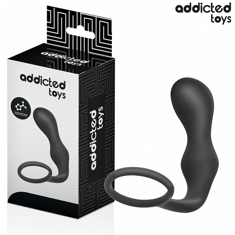 Addicted Toys Anal Plug with Ring Silicone Model 3