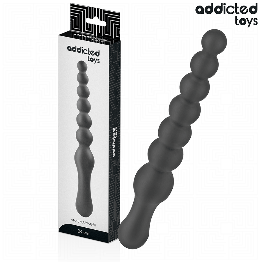 Double Anal Massager Silicone 24 cm - ADDICTED TOYS