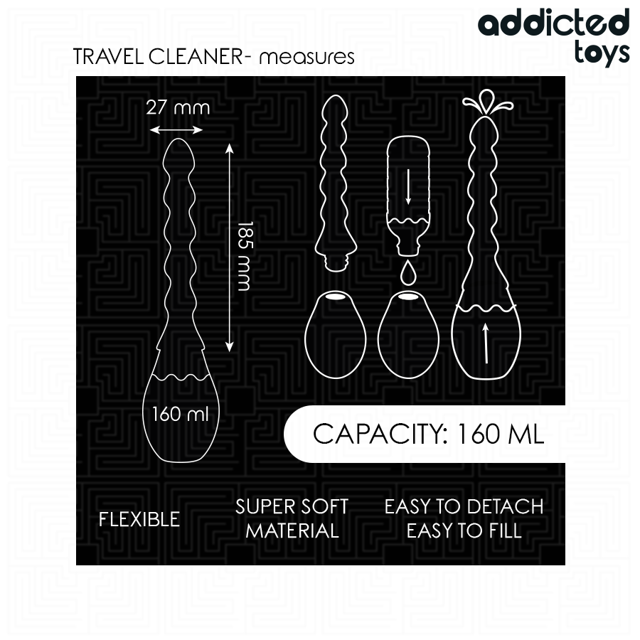 Addicted Toys Travel Cleaner Silicone Model 2