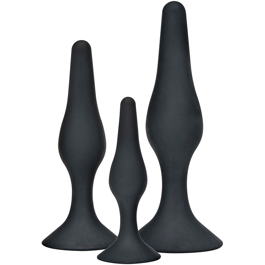 Toyjoy Anal Play Curvy Companions - Set 3 Piezas Negro