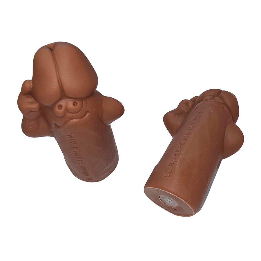Silbato Diablo Picante Forma Pene Color Marrón
