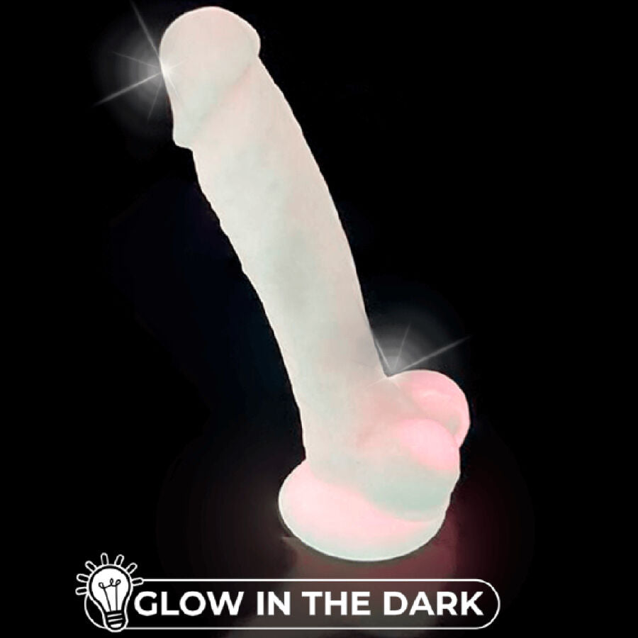 Silexd Model 1 Pene Realista Premium Silicona Fluorescente Rosa 17.5 cm