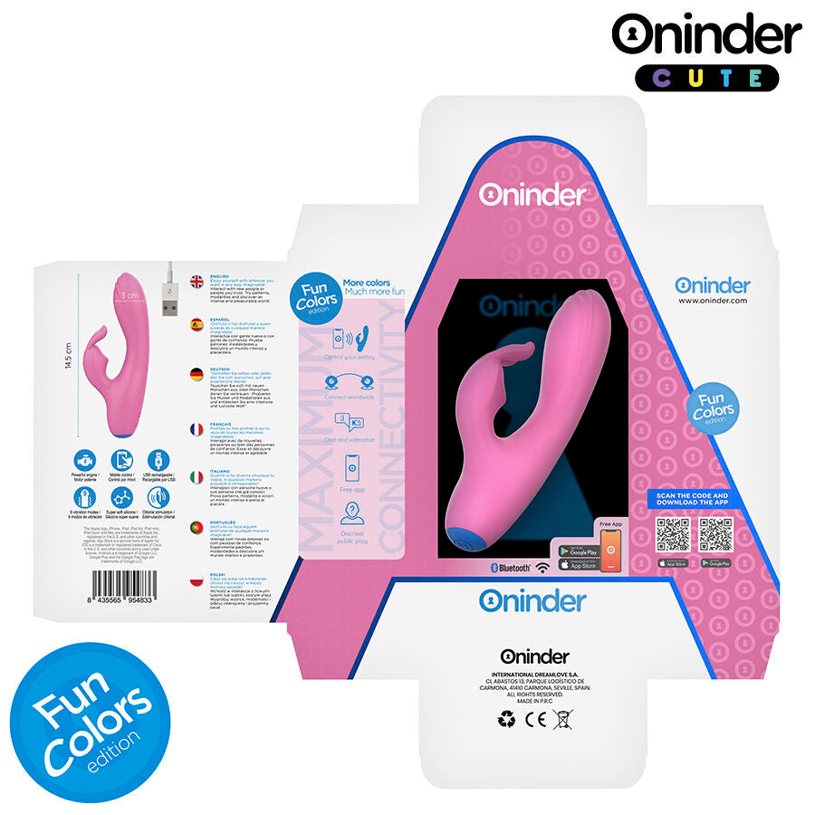 Oninder Cute Love Bunny - Vibrador con Control por App