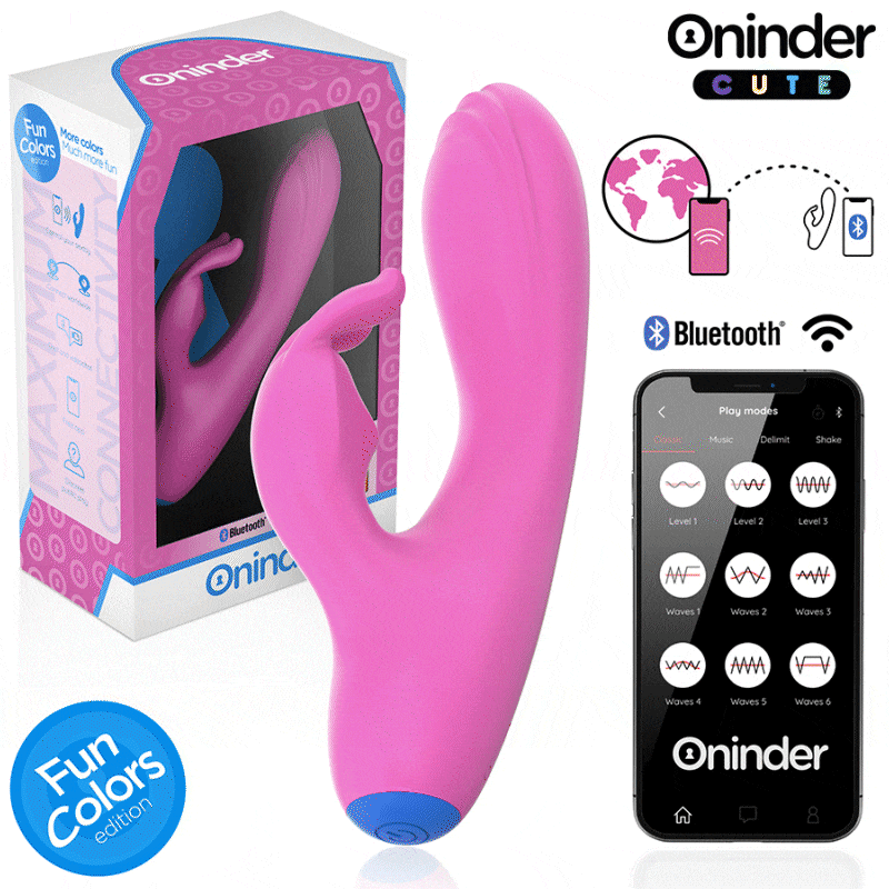 Oninder Cute Love Bunny - Vibrador con Control por App