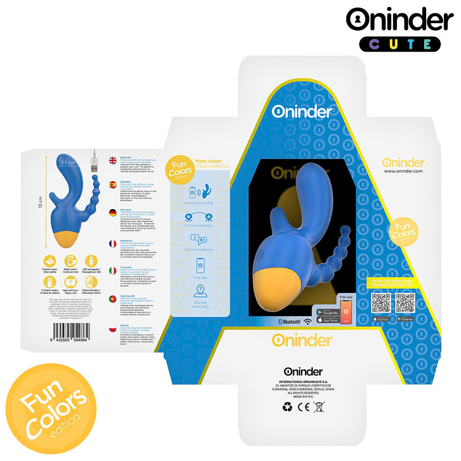 Oninder Cute Love 3 Some Triple Vibrator con Control App