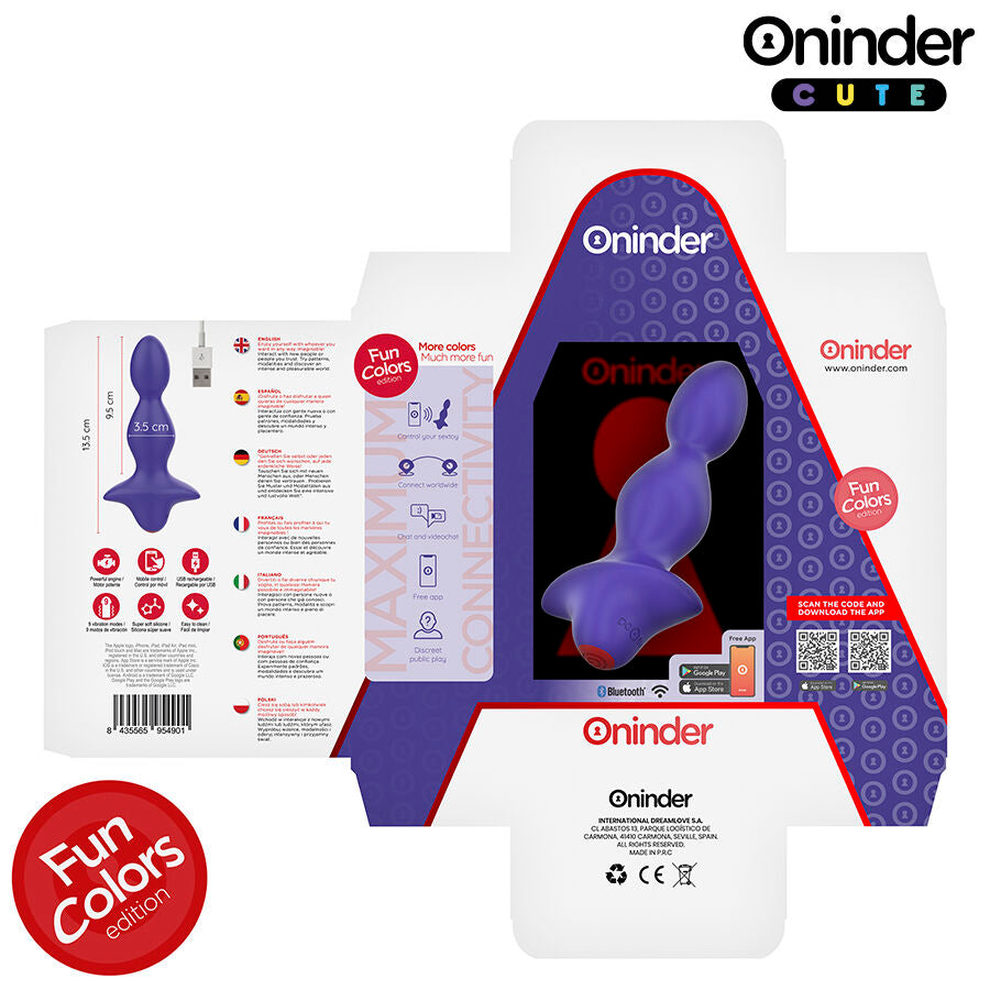 Oninder Cute Love Butt - Vibrador Anal con Control por App